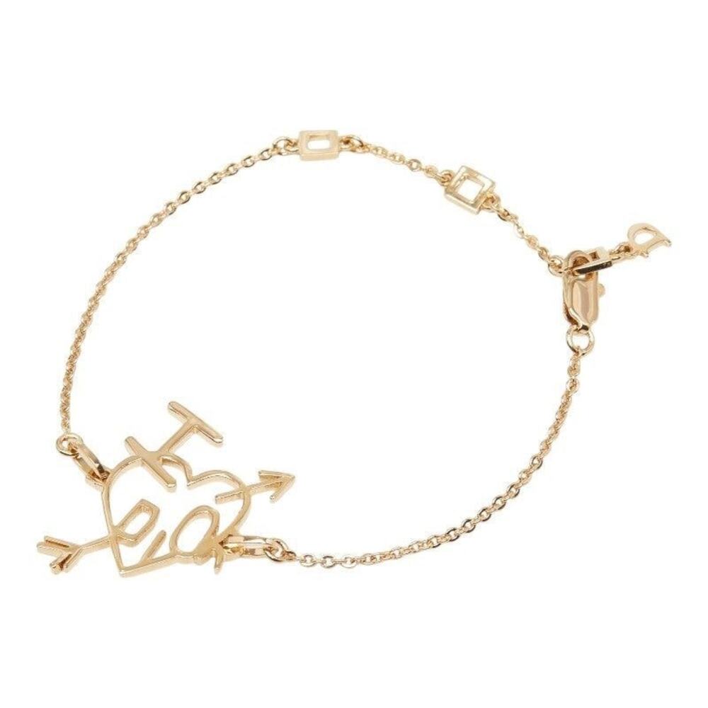 Dior Heart Arrow Plated Bracelet Gold